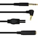 thumbnail image 5 of Cable de enchufe estéreo de micrófono de audio de 90 grados para auriculares 3,5mm 1/8 "macho Feliz Sencillez, 5 of 5