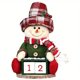 thumbnail image 3 of Calendario de Adviento Calendario de Adviento de Navidad Adorno de Navidad de madera de Papá Noel Muñeco de nieve Calendario de cuenta regresiva de tela no tejida Decoración de escritorio, 3 of 4