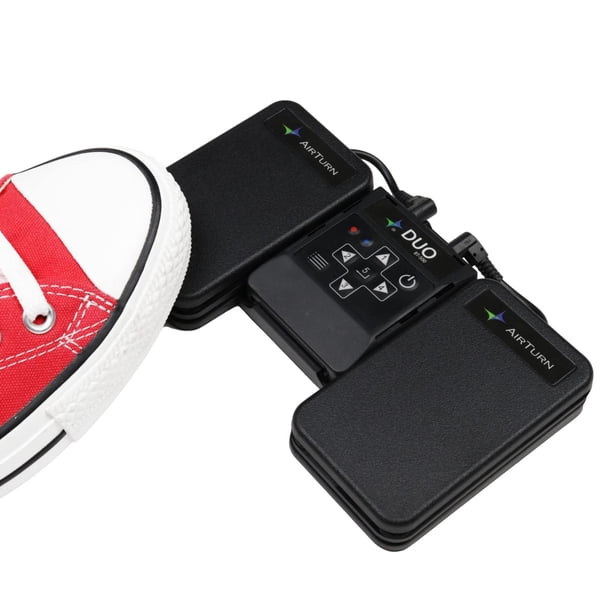 AirTurn DUO500 Silent Bluetooth Pedal espátula de página Teleprompt Live Stream App Controller
