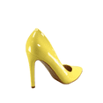 thumbnail image 3 of Women's Classic Multi Color Slip On Stiletto Heels Dress Casual Patent High Heel Pumps ( Yellow, 6), 3 of 4