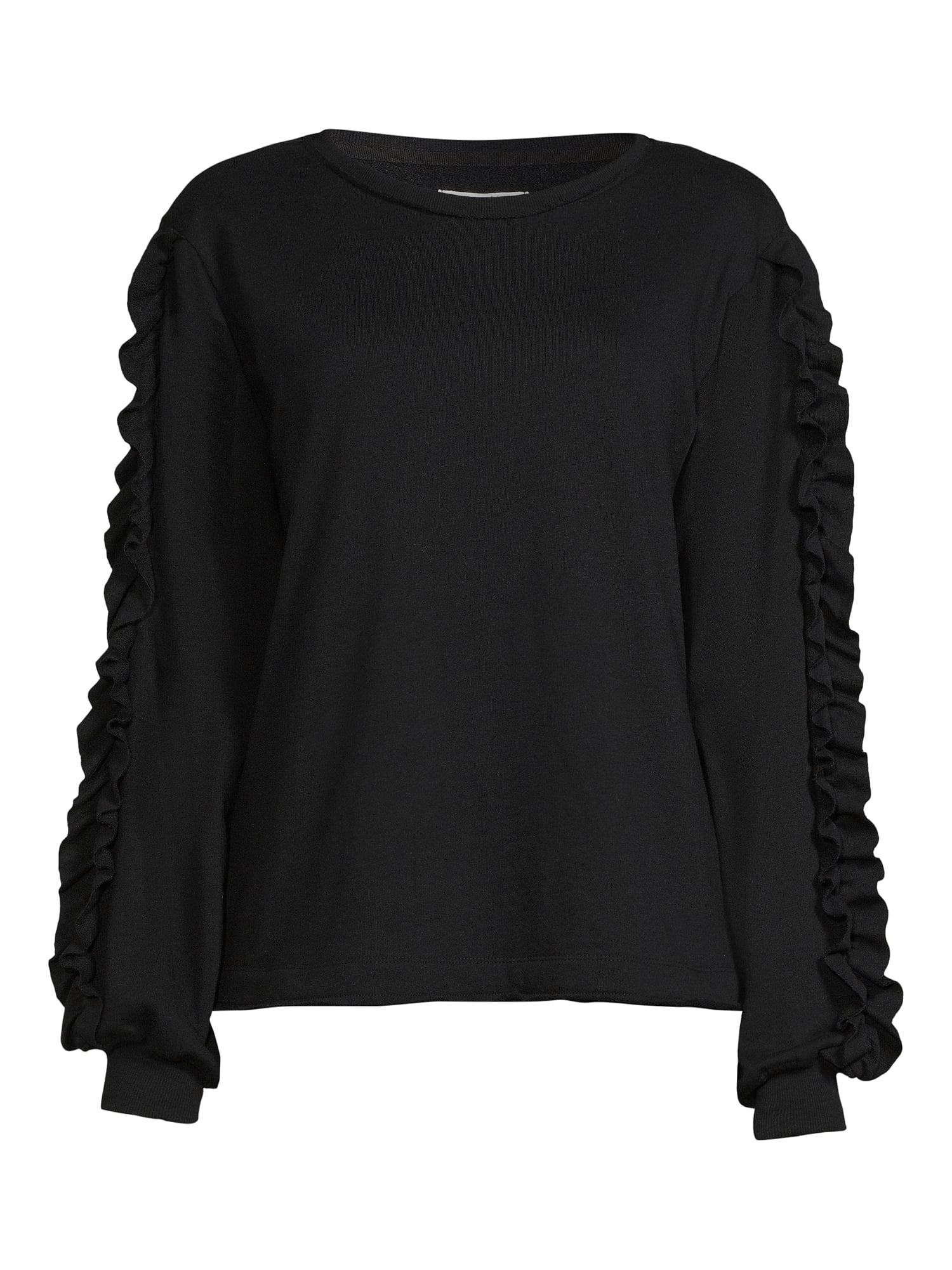 lemon & bloom by Grey State Women's Ruffle Sleeve Sweatshirt