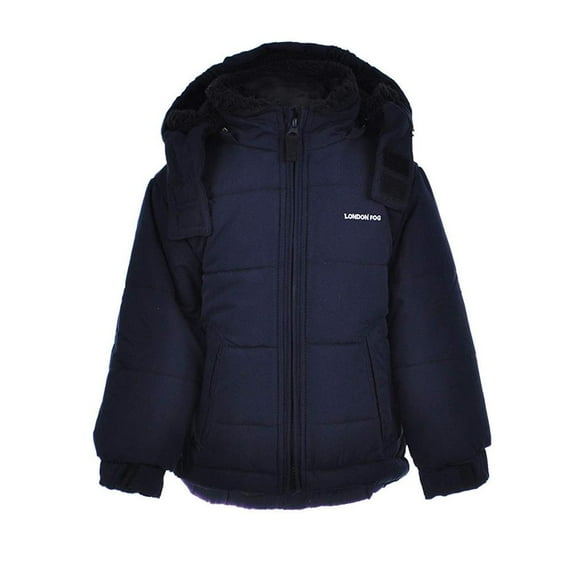 London Fog Boys 4-7 Heavyweight Sherpa Jacket (Navy 4)