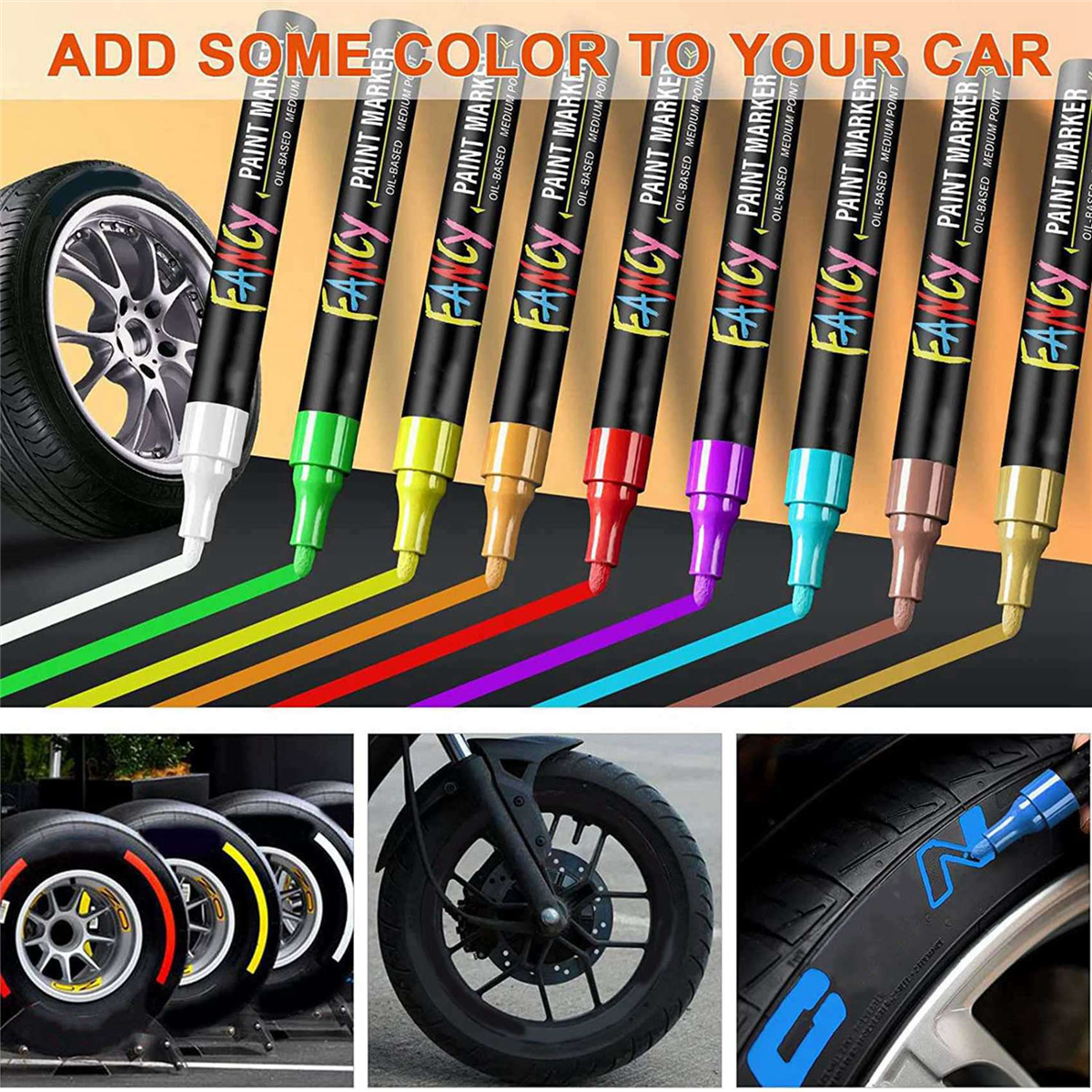 2X Paint Pens Paint Markers, 20 Colors Oil-Based Waterproof Paint Marker Pen Set, Never Fade Quick Dry and Permanent
