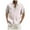 White, variant on jsaierl Mens Linen Shirts Fashion Casual Button Down Shirt Solid Short Sleeve Slim Top Lapel Cuban T Shirts