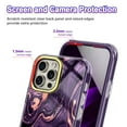 thumbnail image 4 of Casetego Shockproof Fashion Cell Phone Case for Apple iPhone 15 Pro Max, Deep Purple, 4 of 6