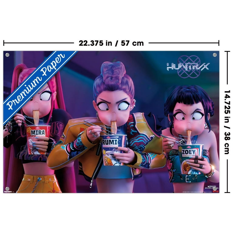 Netflix KPop Demon Hunters (2025) - Huntrix Noodles Wall Poster