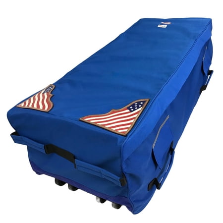 Derby Originals Patented Rolling Bale Bag with Ventilation Windows and Patriotic Leather Accents