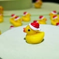 thumbnail image 3 of Mini patos navideños de resina, decoraciones navideñas en miniatura, pato amarillo, accesorios Kawaii para el hogar, dispositivo de escritorio, 10-30 Uds., 3 of 4