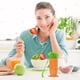 thumbnail image 5 of Xihbxyly Artículos por menos de 10 dólares. Juego de tenedores de fruta de zanahoria, palitos de fruta desechables, tenedor de plástico de dos dientes para postre de fruta, 5 of 7