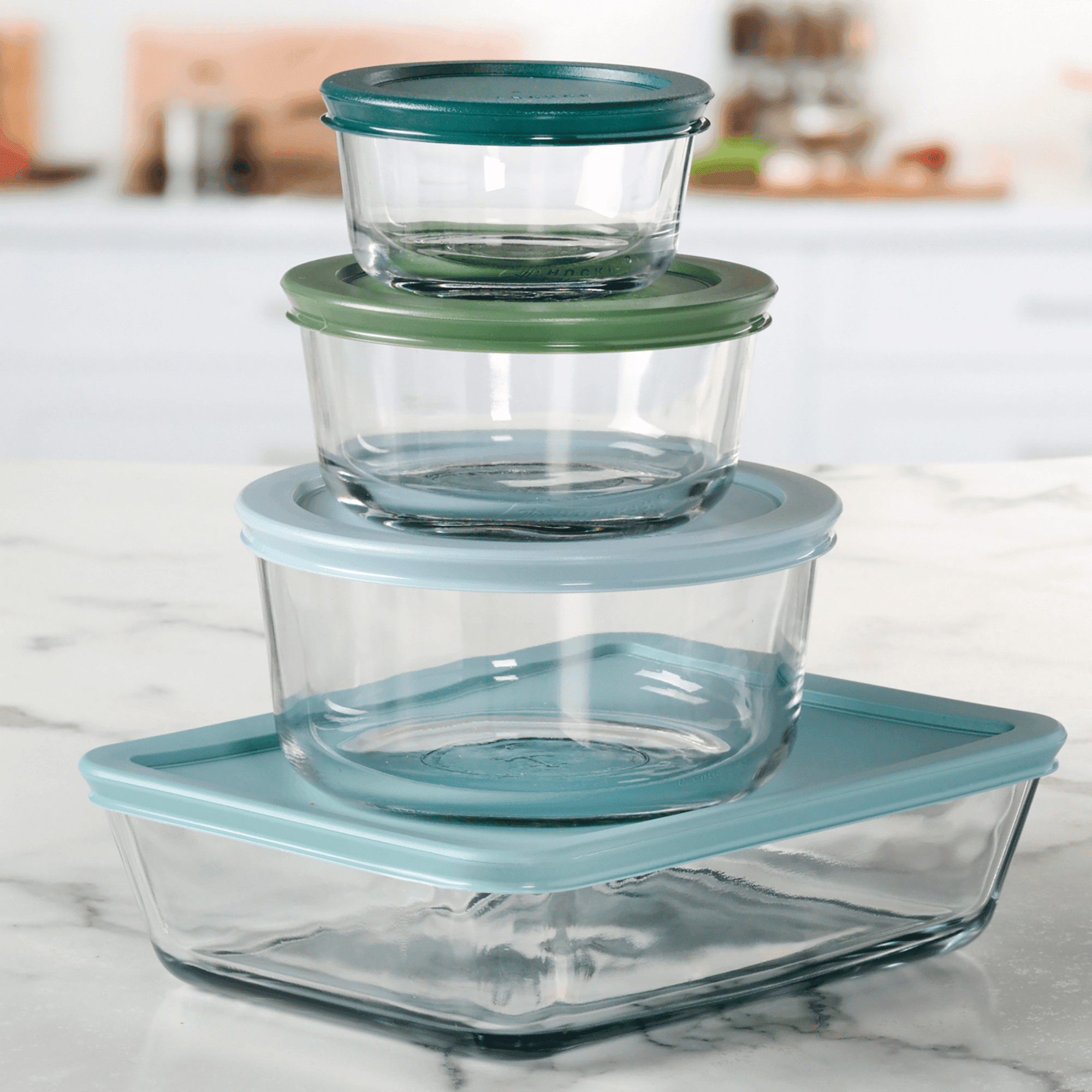 Anchor Hocking 32-Piece Glass Food Storage Containers with Colorful BPA-Free Lids