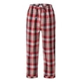 thumbnail image 3 of Men's Pajama Pants Plaid Soft Lounge Pants with Pockets Relaxed Fit Drawstring Home Pants Plus Size Sleepwear Orange XXXL, 3 of 7
