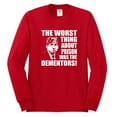 thumbnail image 2 of Wild Bobby, Office Prison Mike Dementors Michael Scott, Pop Culture, Men Long Sleeve Shirt, Red, Small, 2 of 4