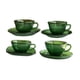 thumbnail image 3 of Juego de 4 tazas de té en miniatura para casa de muñecas, escala 1/6, para decoración de casa de juegos. Verde, 3 of 9