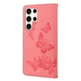 thumbnail image 5 of TECH CIRCLE Case for 2023 Galaxy S23 Ultra 6.8" - Lightweight Wallet Butterfly Case, Pink, 5 of 6