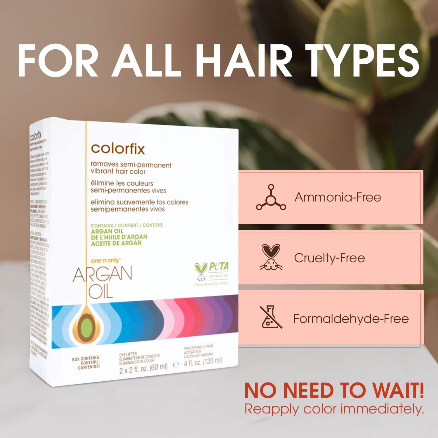 One 'n Only Colorfix Semi-Permanent Color Remover with Argan Oil