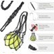 thumbnail image 4 of Chicken Vegetable Bag Fruit Treat Snack Holder Hanging Feeder Coop Feeding Tool for Hens Goose Duck Large Birds, 2 pcs Net Bags, 4 of 4