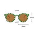 thumbnail image 3 of Cute Round Kids Sunglasses Toddler Chessboard Grid Plaid Polarized Sunglasses UV Protection Gafas Beach Holiday Glasses Shades for Baby Girls Boys Age 2-10, 3 of 7