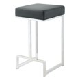 thumbnail image 1 of Coaster Home Furnishings Square Counter Stool Black and Chrome, 24" (105253), 1 of 10