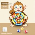 thumbnail image 1 of Dosaele 1pc Sticky Ball Dart Board Indoor Animal Shaped Target Toy Gift, 1 of 1