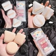 thumbnail image 2 of Cosmetic Puff Makeup Sponge Soft Foundation Powder Sponge Puff Beauty Tools for Women Makeup Accessories Dry And Wet Air Cushion Puff Makeup Brush 3 Pieces, 2 of 5