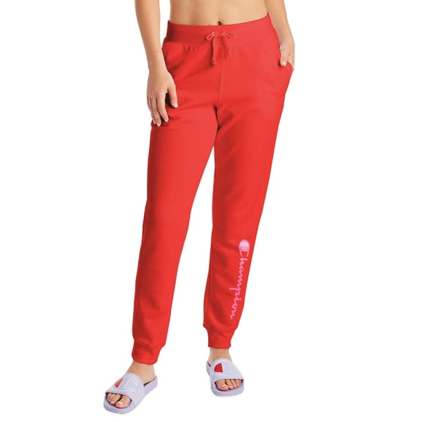 champion joggers womens red