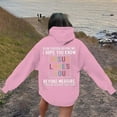 thumbnail image 2 of WENWU Womens Hoodie Long Sleeve Hoodie Pullover Hoodie Sweatshirt Unisex Hoodie Pink Sweater Womens Clothes Trendy Fall 2025 Street Style, 2 of 6