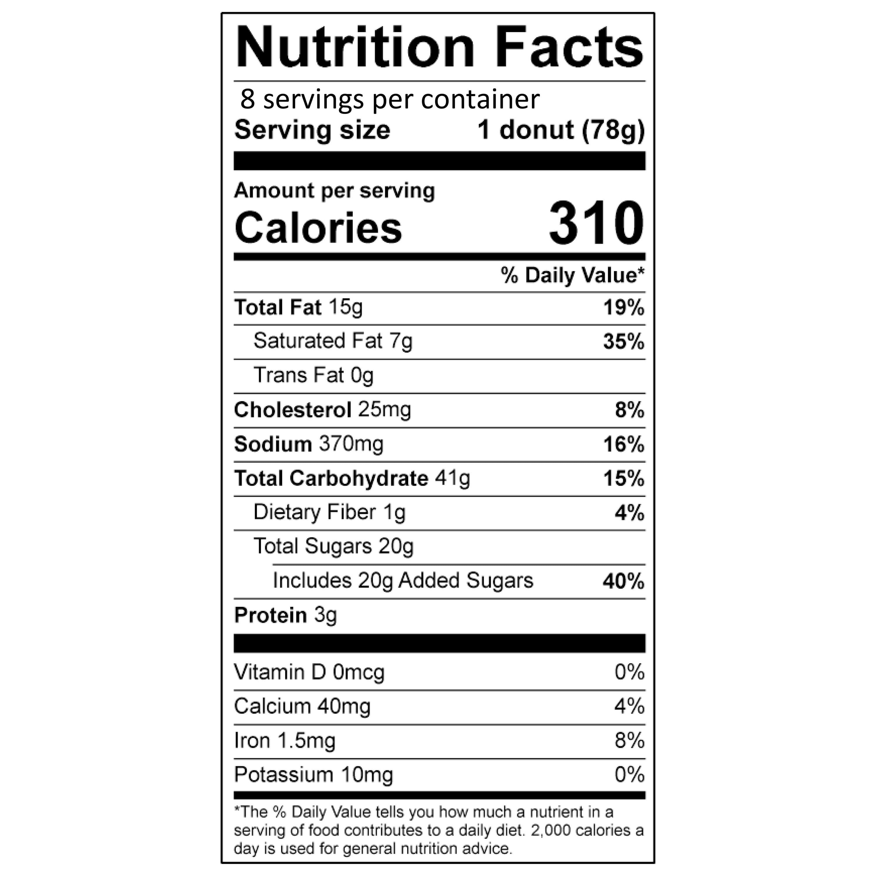 Freshness Guaranteed Assorted Baked Regular Cake Donuts, 18 oz, 8 Count