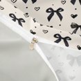 thumbnail image 4 of spefrowx Cool Black Bow Duvet Cover Queen for Girls, Beige Heart Polka Dot Queen Bedding, Gray Reversible, 3-Piece, 1 Duvet Cover and 2 Pillowcases, 4 of 6