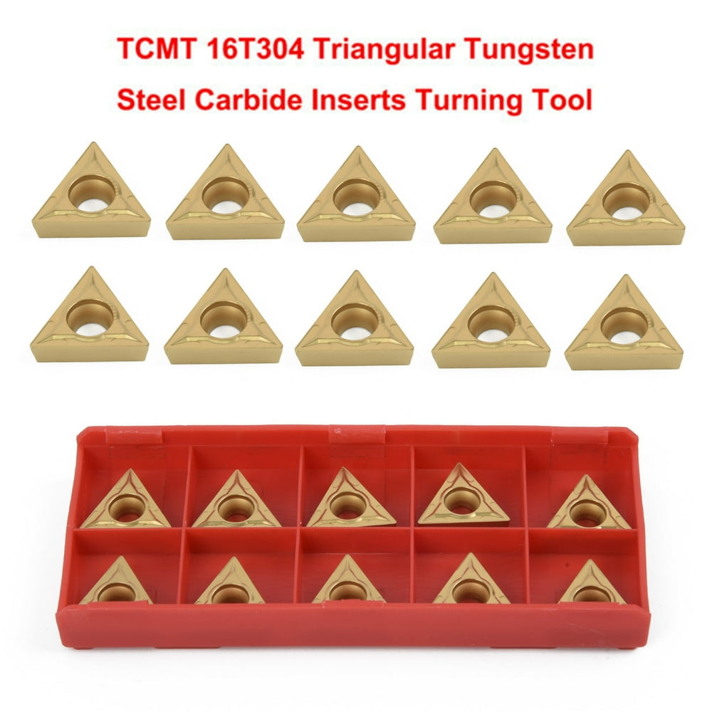 10pcs TCMT16T304 Tungsten Carbide Inserts TCMT 32.51 For 1/2" Lathe