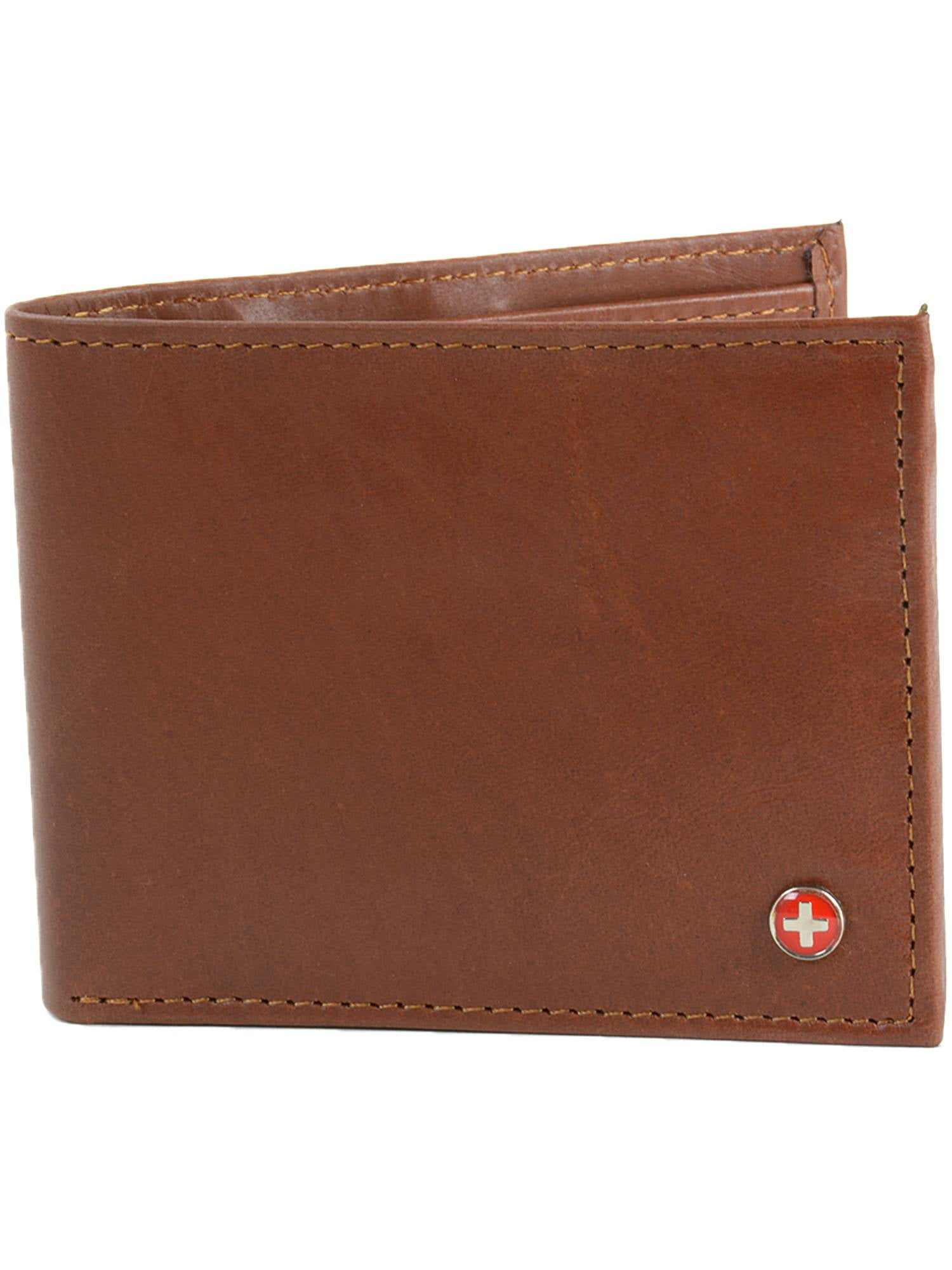Men/'s Leather Concealed Carry Badge Wallet Round Shield Holder U.S Seller