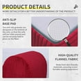 thumbnail image 5 of Lviden Corduroy Chaise Lounge Chair Couch Indoor Boneless Oversized High-Density Sponge Soft Sofa Human Body Curves for Yoga, Red, 5 of 14