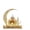 A, variant on 5PCS 7.9in Ramadan Crescent Moon Acrylic Tabletop Decor Set for Living Room Shelf Display, Islamic Eid Mubarak Festival Home Decoration