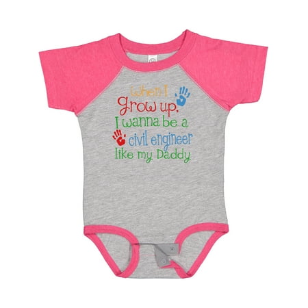 

Inktastic Civil Engineer Like Daddy Gift Baby Boy or Baby Girl Bodysuit