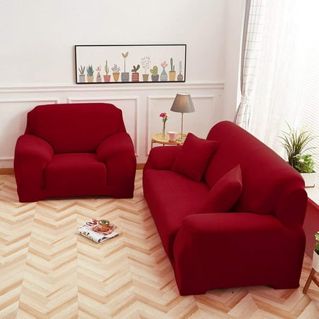 Walfront Sofa Covers 1 Piece Polyester Spandex Fabric Walfront Sofa Covers 1 Piece Polyester Spandex Fabric