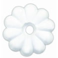 thumbnail image 1 of JR Screw Rosettes 20455 Use On Ceiling Panels; Flower Pattern; White; Plastic; With Mounting Screws, 1 of 3