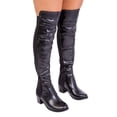 thumbnail image 1 of Where's That From Bottes Mi-Hautes en Faux Cuir Britta pour Femmes, 1 of 2