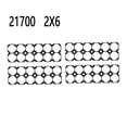 thumbnail image 3 of Bgsha 4 Pcs Support de Batterie 21700 2x6 Support de Cadre en Plastique pour Batteries, 3 of 10