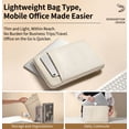 thumbnail image 2 of Waterproof Laptop Sleeve Case 15.6 inch with Accessory Pouch, Shockproof PU Leather Protective Notebook Cover Bag Doubles as Mouse Pad. Gray, 2 of 6