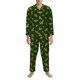 thumbnail image 3 of Balery Hohey Bee Pijama para Hombre de Dos Piezas con Manga Larga, Conjunto de Dormir y Descanso Suave con Bolsillos-Large, 3 of 7