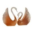 thumbnail image 1 of Swan Statue Crafts Creative Collectible Resin Ornament para Fiest Desk interior Naranja, 1 of 8