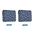 thumbnail image 7 of FORMRS 15-15.6 inch Laptop Sleeve Case Soft Carrying Quilted Computer Bag Cover, White Floral Pattern, 7 of 7