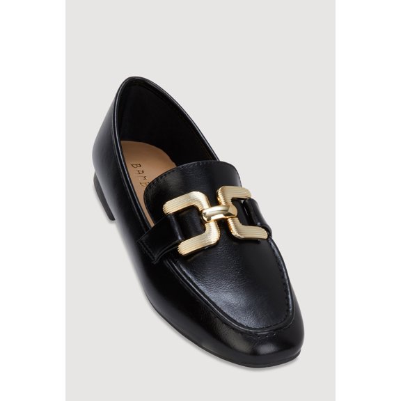 Women's Metallic Pendant Loafers