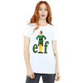 thumbnail image 2 of Elf Womens Buddy Logo Cotton Boyfriend T-Shirt, 2 of 5