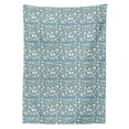 thumbnail image 2 of Snail Tablecloth, Various Aquatic Seashells Soft Toned Underwater Pearl Coastal Setting, Rectangle Satin Table Cover Accent for Dining Room and Kitchen, 60" X 84", Cadet Blue Pale Brown, by Ambesonne, 2 of 2