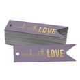 thumbnail image 1 of Inkdotpot Pack Of 50 Made With Love Text Favor Paper Tags Craft Real Gold Foil Hang Tags, 1 of 6