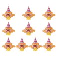 thumbnail image 1 of KAKOWELY 10 silbatos de dibujos animados para niños, con forma de payaso y pelo amarillo, para animar y animar, suministros para fiestas de cumpleaños., 1 of 4