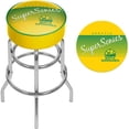 thumbnail image 2 of Trademark Gameroom Seattle Supersonics Hardwood Classics Bar Stool with Padded Seat, 2 of 3