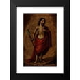 thumbnail image 2 of Cristóbal De Villalpando 16x24 Black Modern Framed Museum Art Print Titled - Portrait of Christ (1690), 2 of 5