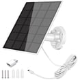 thumbnail image 1 of OKYMOTOR Panel Solar Solar Panel para Cámara de Seguridad 5W USB Micro USB y Puerto USB-C Panel Solar Impermeable IP65 Cargador Solar para Cámara con Montaje Ajustable a 360°, 1 of 2