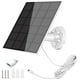 thumbnail image 1 of OKYMOTOR Panel Solar Solar Panel para Cámara de Seguridad 5W USB Micro USB y Puerto USB-C Panel Solar Impermeable IP65 Cargador Solar para Cámara con Montaje Ajustable a 360°, 1 of 2